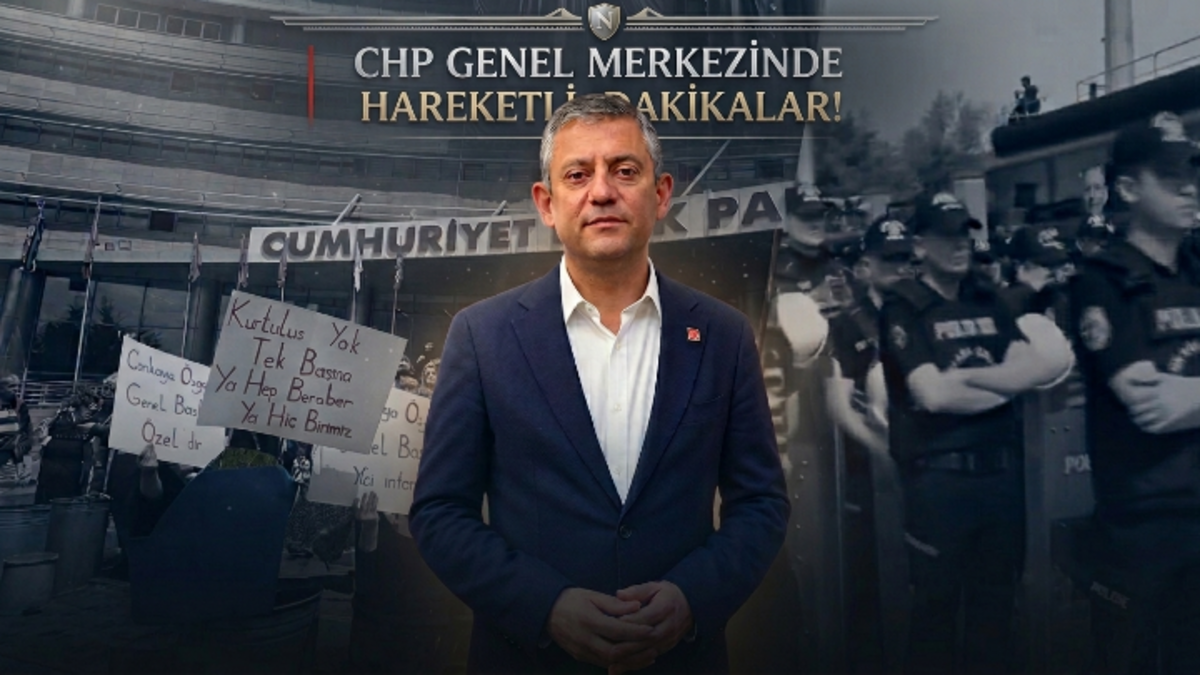 CHP Genel Merkezi'nde Film Gibi Dakikalar! Özgür Özel'den Polis Müdahalesi Başlarken Çok Sert Mesaj: 