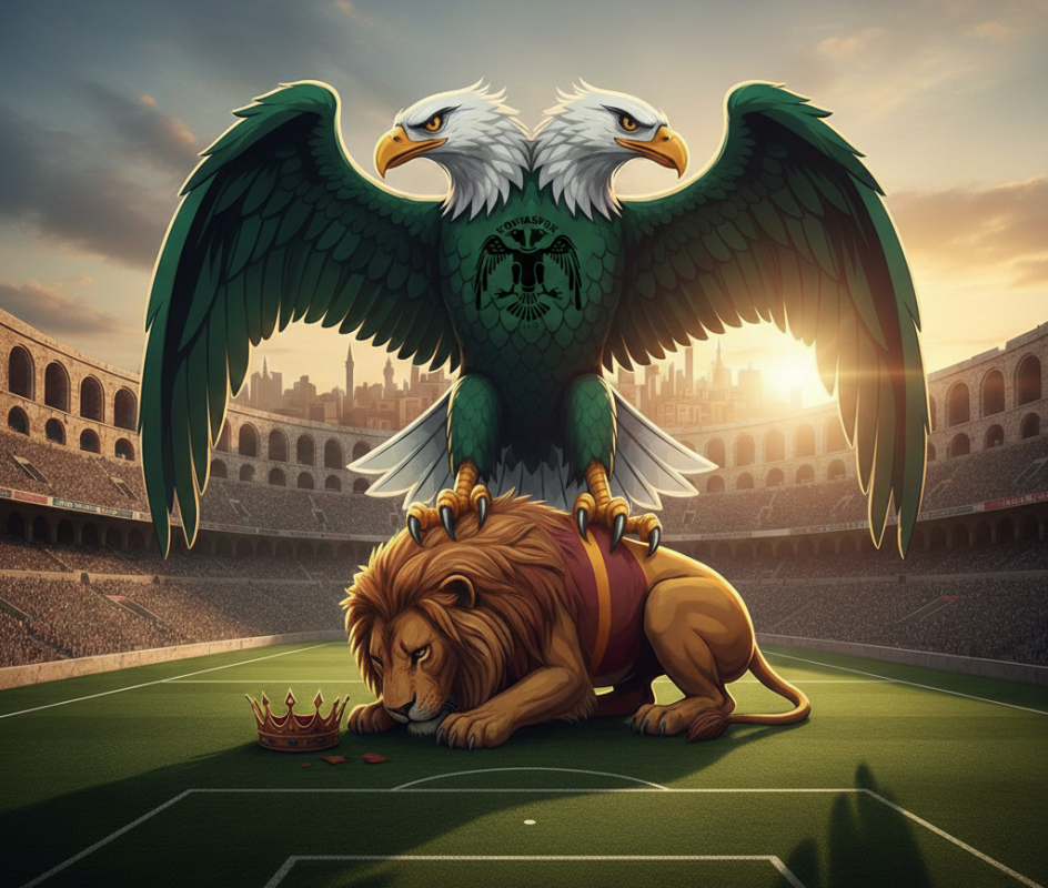 Anadolu Kartalı Aslanı Evinde Terbiye Etti